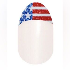 Color Street RED WHITE AND BELLE Patriotic USA Flag French Manicure Set